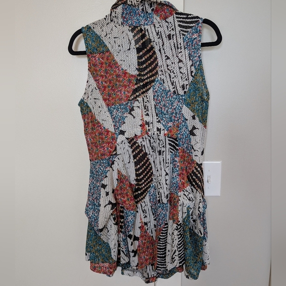 IC by Connie K colorful Sleeveless Women's Top sz M - Picture 9 of 12